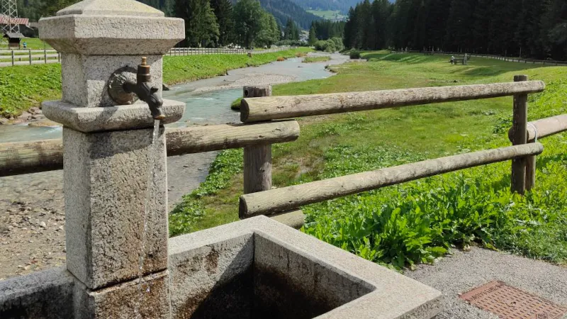 Una delle caratteristiche fontane lungo il percorso